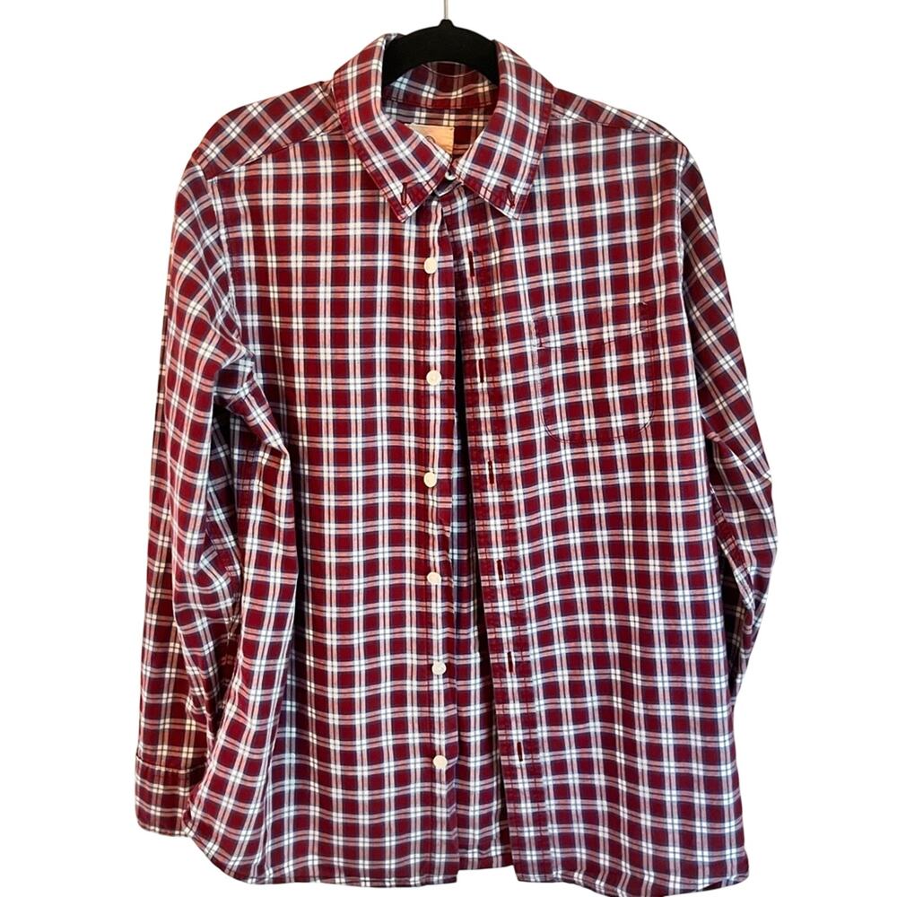Lands End Boys Button Up Size 10-12